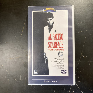 Scarface - arpinaama VHS (VG+/M-) -draama-